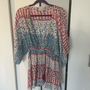 Hinge Multicolor Bohemian Women's Tunic